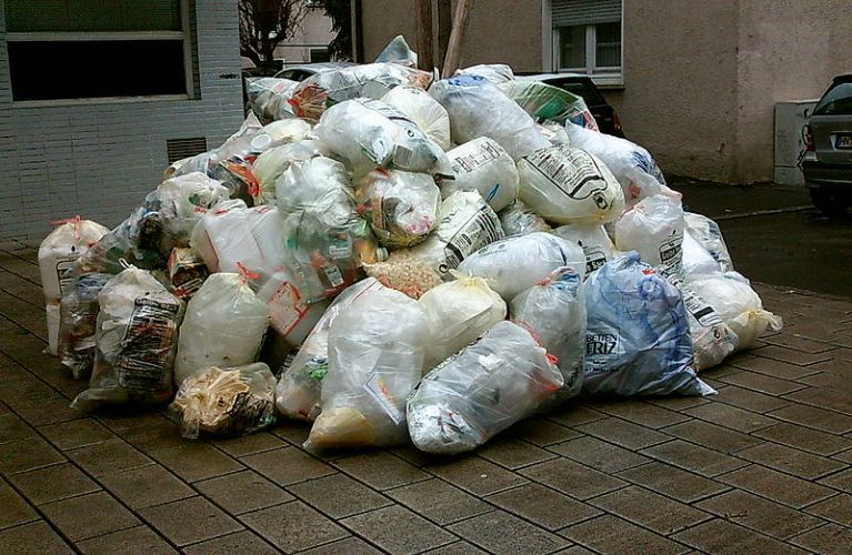Erfassung von Verkaufsverpackungen in gelben Säcken
